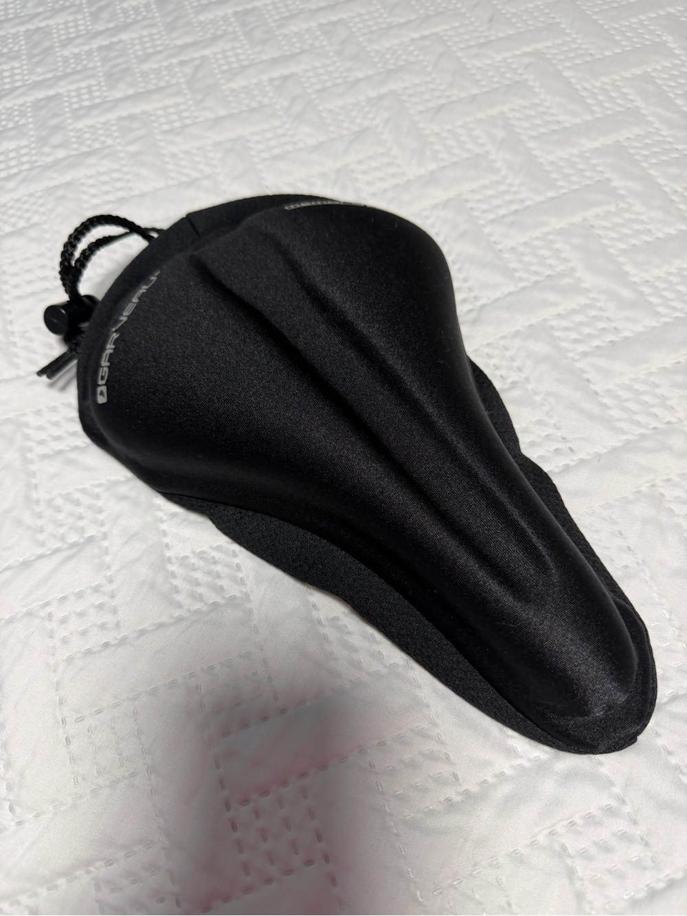 Padded Black Gel Bike Seat Cover Adult Man Woman Comfy